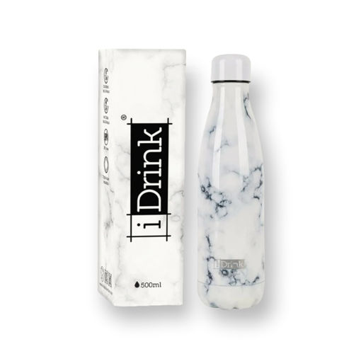 Picture of IDRINK THERMAL BOTTLE 500ML MARBLE WHITE